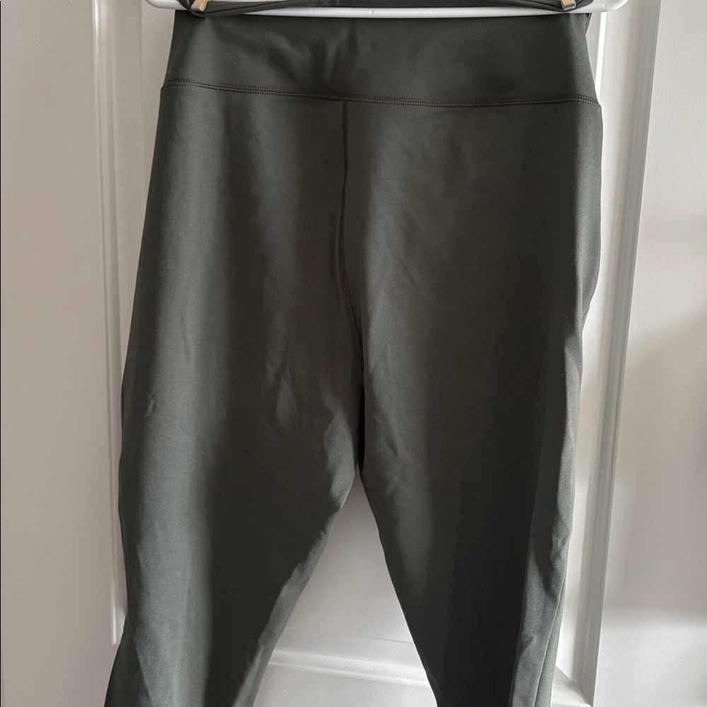 FLX High-Waist Olive Green Active Pants - Picture 5 of 7